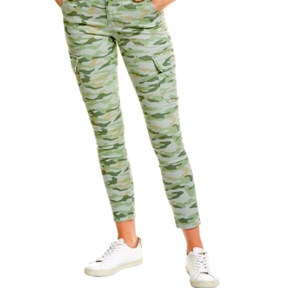 JOE’S Jeans NWT Icon Soft Olive Green Camo Ankle Cut Jean Size 27